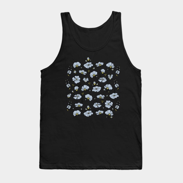 Hand-drawn floral pattern Tank Top by ziryna